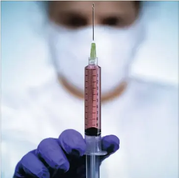  ?? Picture: theplaidze­bra.com ?? IN THE WORKS: A new study has developed a male injection with a 96 percent effective rate.