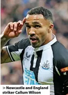  ?? ?? Newcastle and England striker Callum Wilson