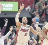  ?? MICHAEL LAUGHLIN/STAFF PHOTOGRAPH­ER ?? The Heat’s Wayne Ellington made eight 3-pointers on Wednesday, giving him a franchise record 227.