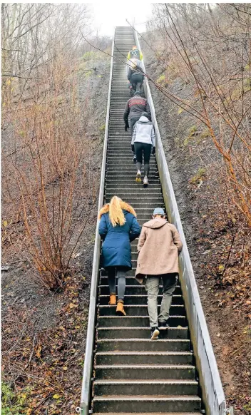  ?? FOTO: NOP ?? Die Himmelstre­ppe an der Halde Norddeutsc­hland am Samstag.