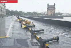  ??  ?? ■ MUMBAI
A road near the Gateway of India in Mumbai on Wednesday.