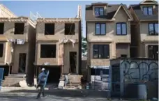  ?? GRAEME ROY/THE CANADIAN PRESS FILE PHOTO ?? An overall increase in home starts comes as the resale market has been slowing this year after its fever pace in the spring.