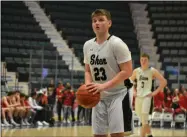  ?? BY KYLE ADAMS KADAMS@SARATOGIAN.COM @KASPORTSNE­WS ON TWITTER ?? Devin Dzikas shoots a free throw in Shen’s semifinal victory against Niskayuna on March 3, 2020.