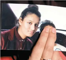  ?? REUTERS ?? Shamima Begum tuvo un bebé el fin de semana en Siria.