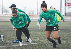  ?? Picture: TRISTAN FURNEY ?? STRONG CHANCE: Mary Fowler (right) could be a mainstay in the Matildas for the 2023 Women’s World Cup.