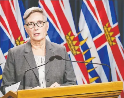  ?? DON CRAIG/ PROVINCE OF BRITISH COLUMBIA ?? In her report on the health care system, independen­t investigat­or Mary Ellen Turpel-Lafond says she found evidence of persistent, systemic racism against Indigenous patients and staffers alike.