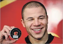  ?? CANADIAN PRESS FILE PHOTO ?? Jarome Iginla played 20 NHL seasons, registerin­g 625 goals, 675 assists and 1,040 penalty minutes in 1,554 games.