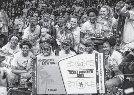  ?? Alonzo Adams / Associated Press ?? The Big 12 champion Baylor Lady Bears hope their league title is just the appetizer before a satisfying main course in early April.