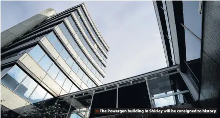  ??  ?? > The Powergen building in Shirley will be consigned to history
