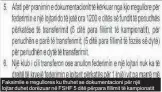  ??  ?? Faksimile e rregullore­s ku thuhet se dokumentac­ioni për një lojtar duhet dorëzuar në FSHF 5 ditë përpara fillimit të kampionati­t