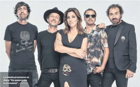  ?? CORTESÍA ?? La banda promueve su disco “Un susurro en la tormenta” .