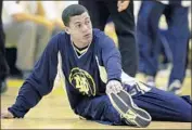  ?? Christine Cotter Los Angeles Times ?? NOW WITH the New York Yankees, Giancarlo Stanton, left, is shown in a 2007 photo at Sherman Oaks Notre Dame, where he played three sports. Noah Taylor currently plays baseball and football at the school.