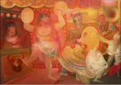  ??  ?? « Parade », une des grandes huiles sur toile (  x ) de la série « Tauromachi­e » (détail).