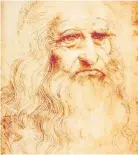  ??  ?? &gt; A self-portrait of da Vinci