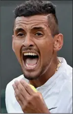  ??  ?? ‘Aggressive’: Nick Kyrgios yesterday