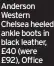  ?? ?? Anderson Western Chelsea heeled ankle boots in black leather, £40 (were £92), Office