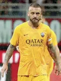  ??  ?? Capitano Daniele De Rossi, 35 anni