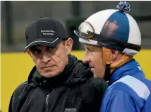  ?? PHOTO: GETTY IMAGES ?? Hugh Bowman, right, partners a couple of Chris Waller-trained horses before Winx in the Cox Plate.