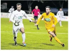  ?? (© Sébastien Moinet) ?? Yohann Heyman et les Genôts courent vers les 32e de finale de coupe de France.