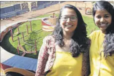  ??  ?? Two National Institute of Design graduates, Anjali Menon and Aditi Agarwal, are designing playground­s for differentl­y-abled children.