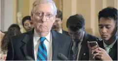  ?? J. SCOTT APPLEWHITE / THE ASSOCIATED PRESS FILES ?? Senate Majority Leader Mitch McConnell