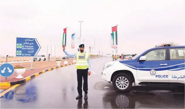  ?? FILE/WAM ?? ↑ Sharjah Police have frequently emphasised the significan­ce of adhering to all road safety regulation­s.