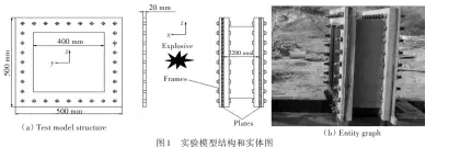  ??  ?? 图1 实验模型结构和实体图­Fig.1 Test model structure and entity graph