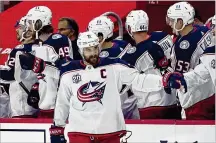  ?? ASSOCIATED PRESS ?? Blue Jackets left wing Nick Foligno, a franchise cornerston­e for a decade and the team’s captain, could be on his way out if rumors are true with the NHL trade deadline looming Monday.