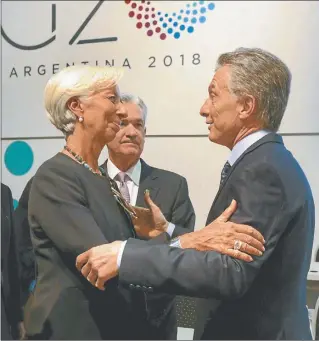  ?? CEDOC PERFIL ?? MARGEN. ¿Se relajarán las metas acordadas entre Macri y Lagarde, del FMI?