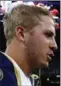  ??  ?? Los Angeles Rams’ Jared Goff, left, and Philadelph­ia’s Carson Wentz meet for the first time as NFL QBs on Sunday.