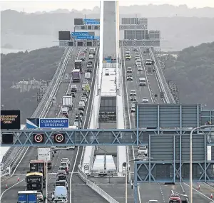  ?? Picture: Getty. ?? Drivers have been restricted to 40mph since the bridge opened in August.