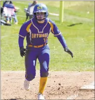  ?? Pete Paguaga / Hearst Connecticu­t Media ?? Seymour, and standout player Becca Johnson, recently won their third straight NVL title in softball.