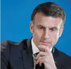  ?? | PHOTO : L.MARNIN, AFP ?? Polémique, hier, sur des propos attribués à Emmanuel Macron.