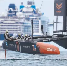  ?? Oracle Team USA in action at the America’s Cup. ??