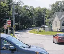  ?? JOE GIBBONS/THE TELEGRAM ?? Restrictio­ns aimed at controllin­g the flow of traffic onto Winter Avenue in the east end of St. John’s will remain in place for the duration of a pilot project.