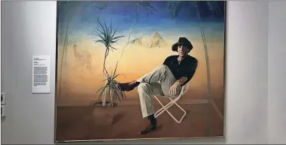  ?? ?? Holding court: Wes Walters’ portrait of personalit­y Molly Meldrum.