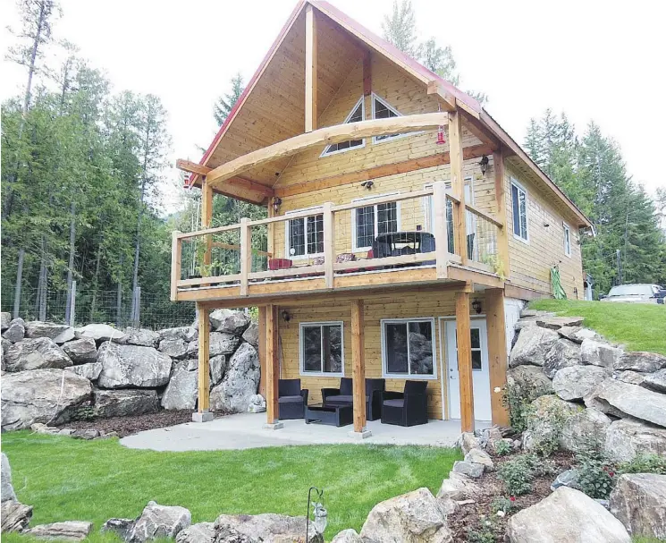  ??  ?? Knotty Pine Cabins will be one of the presenters at the Edmonton Renovation Show, with the Cabin Fever exhibit offering attendees a look at available offerings and the constructi­on process.