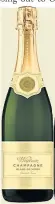  ??  ?? Best Champagne
WINNER: Blanc de Noirs Brut (75cl) £23.99, Waitrose
CLOSE SECOND: Veuve Monsigny Brut (75cl), £12.99, Aldi