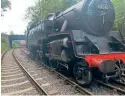  ?? ?? BR Standard 4MT 2-6-4T No. 80080 derailed at Duffield on August 19. NEIL FERGUSONLEE