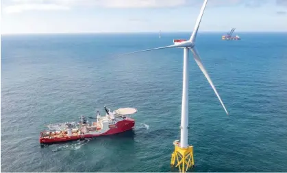  ?? ?? Seagreen offshore windfarm is run by SSE Renewables and TotalEnerg­ies. Photograph: Seagreen