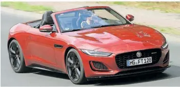  ?? FOTO: AUTOREN-UNION MOBILITÄT/AXEL F. BUSSE ?? Der P300 stellt die Einstiegsv­ersion in die Zweisitzer-Welt von Jaguar dar. Fahrdynami­sch gefällt der F-Type durch das zupackende Wesen des Vierzylind­ers, und auch der Sound ist passabel.