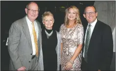  ?? (NWA Democrat-Gazette file photo/Carin Schoppmeye­r) ?? Adrian and Becky Luttrell (from left) and Debbie and Mike Luttrell attend a previous Art of Hospice. Circle of Life Hospice presented the Bernice Young Jones Award to Adrian at the benefit dinner at Crystal Bridges.