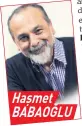  ??  ?? Haşmet BABAOĞLU “ruhu fena halde ecnebi”