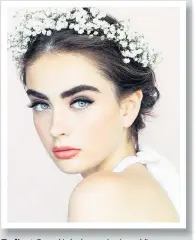  ??  ?? Radiant makeup Great skin looks amazing in wedding