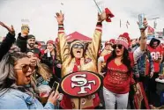 ?? Gabrielle Lurie/San Francisco Chronicle ?? The behavior of fans can range from enthusiast­ic to downright ugly in some cases.