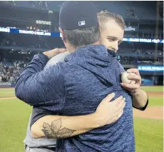  ?? FRED THORNHILL/THE CANADIAN PRESS ?? Pitcher James Paxton has a maple leaf tattoo to remind him of his family’s cottage on Bowyer Island.