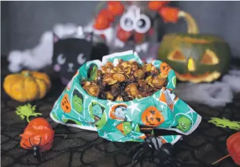  ?? Photos Scott Price ?? Sweet and spicy pumpkin seeds are the ideal Halloween night nibble