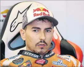  ?? FOTO: EFE ?? Jorge Lorenzo En desacuerdo con Alberto Puig aunque acepta su opinión