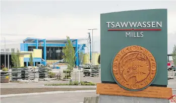  ??  ?? Ivanhoe Cambridge says it took 10 years to find the land for the 1.2-million-square-foot Tsawwassen Mills project.