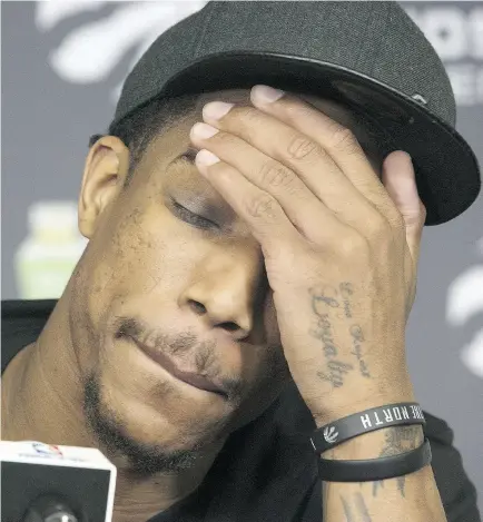  ?? STAN BEHAL / POSTMEDIA NEWS ?? DeMar DeRozan has every right to be unhappy about being blindsided by his trade to San Antonio, but the former Raptors star wasn’t owed a heads-up, writes Scott Stinson.